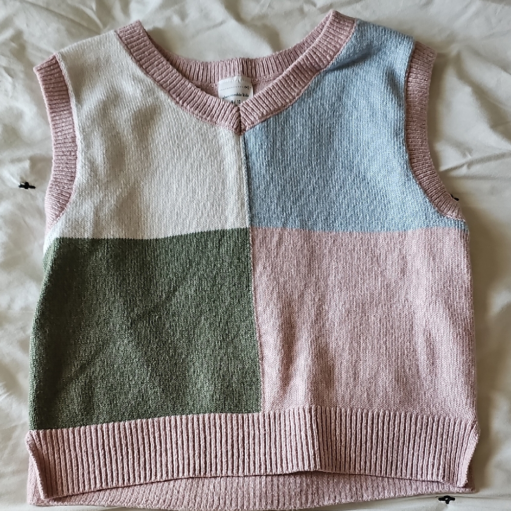 Abercrombie Kids Pastel Knit Sweater Vest